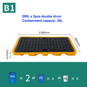 double drum spillcontainment pallet